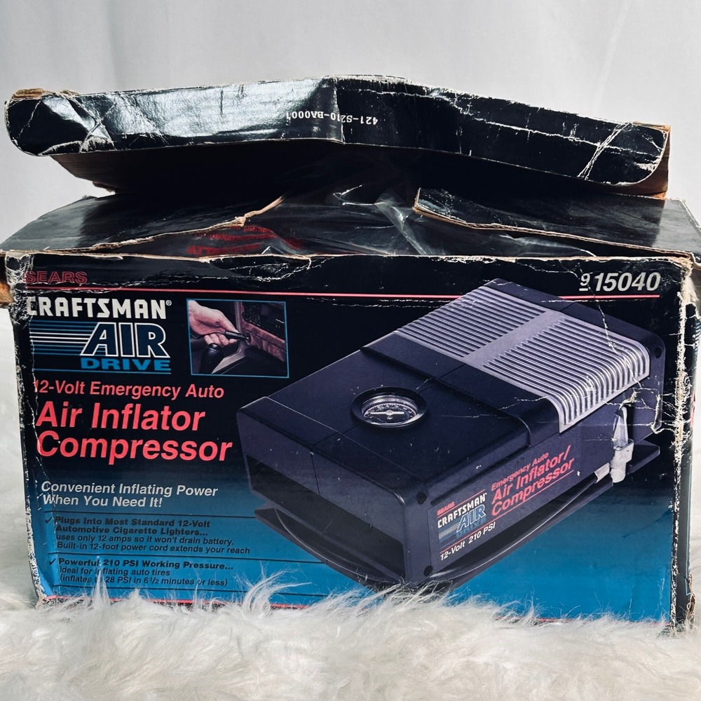Vintage Craftsman‎ Air Drive 12V Emergency Auto Air Inflator Compressor 915040